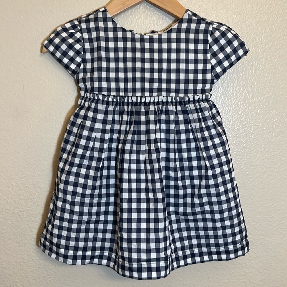 NWT Gymboree Navy Plaid Baby Dress
